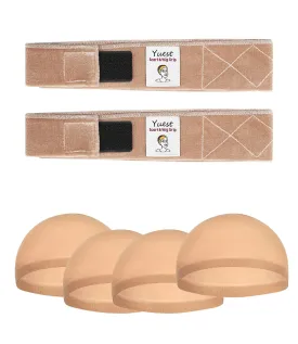 2 Pack Wig Grip Band - Velvet Wig Grips Adjustable Headband Stay Put No Slip Edge Saver