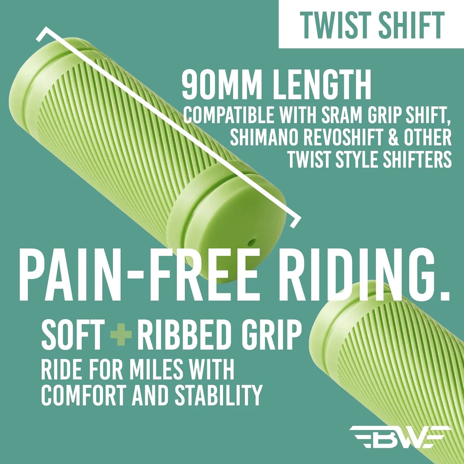 90mm Twist Shift Grips  Grip Shift and Revoshift Compatible  Multiple Color Options Available