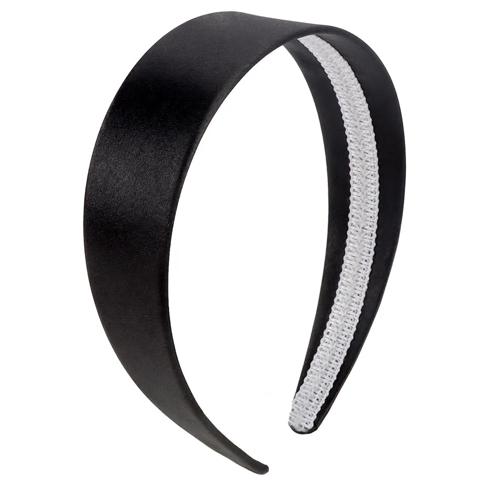 AOPRIE Wide Headbands for Women Headbands for Girls Hair Bands for Women's Hair Solid Color Black, 1 Pack