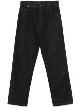 BLACK DENIM REGULAR JEANS