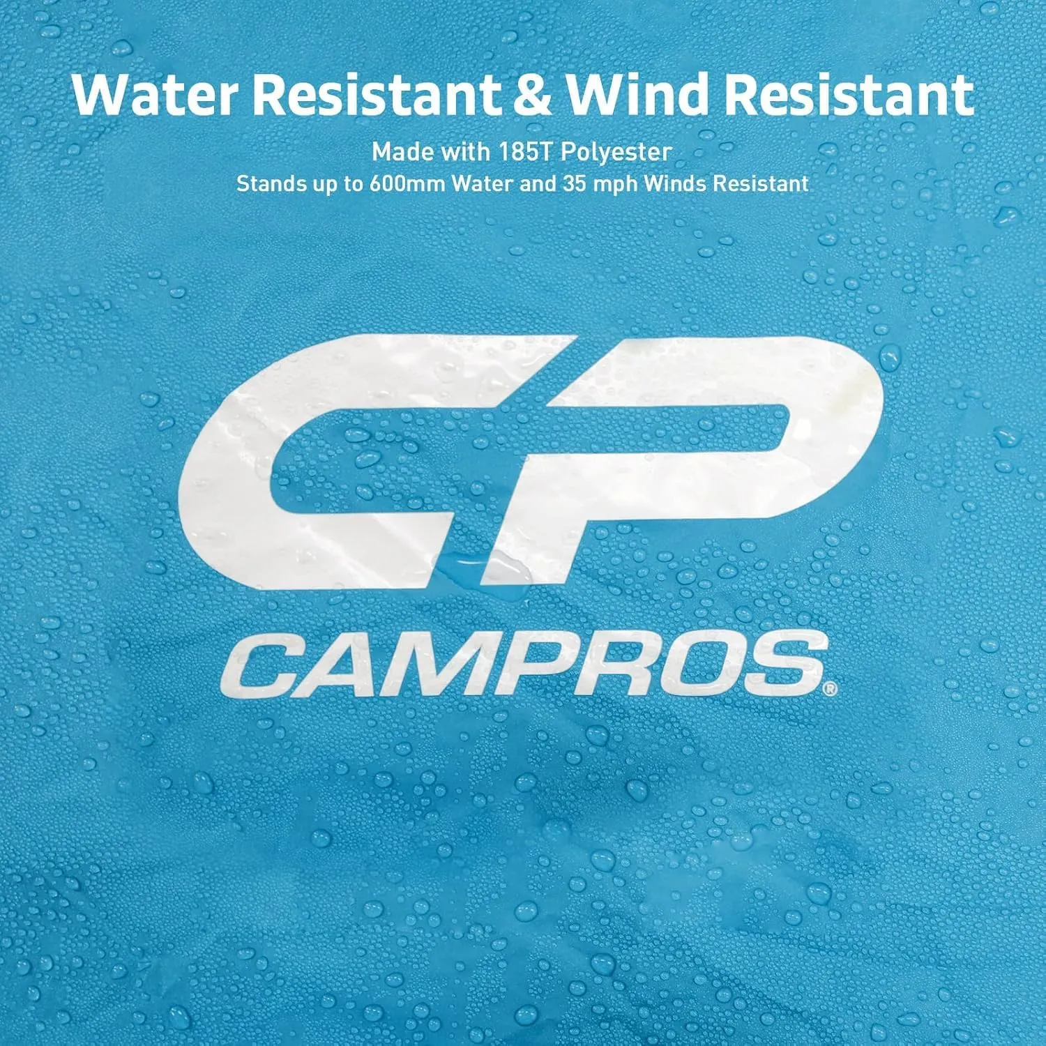 CAMPROS CP Tent 6/8 Person Camping Tents, Waterproof Windproof Family Tent with Top Rainfly, Large Mesh Windows, Double Layer, Easy Set Up, Portable with Carry Bag, for All Seasons