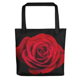 Charming Red Rose Tote Bag