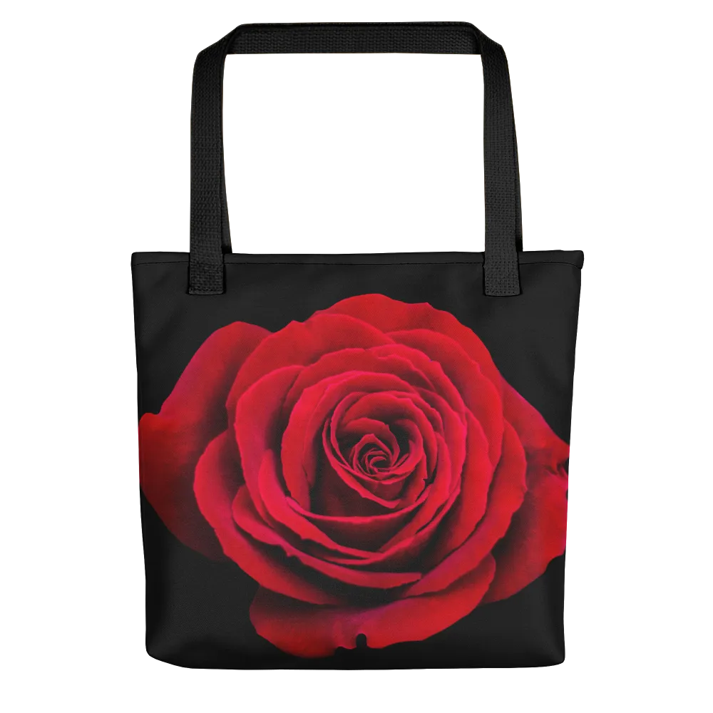 Charming Red Rose Tote Bag