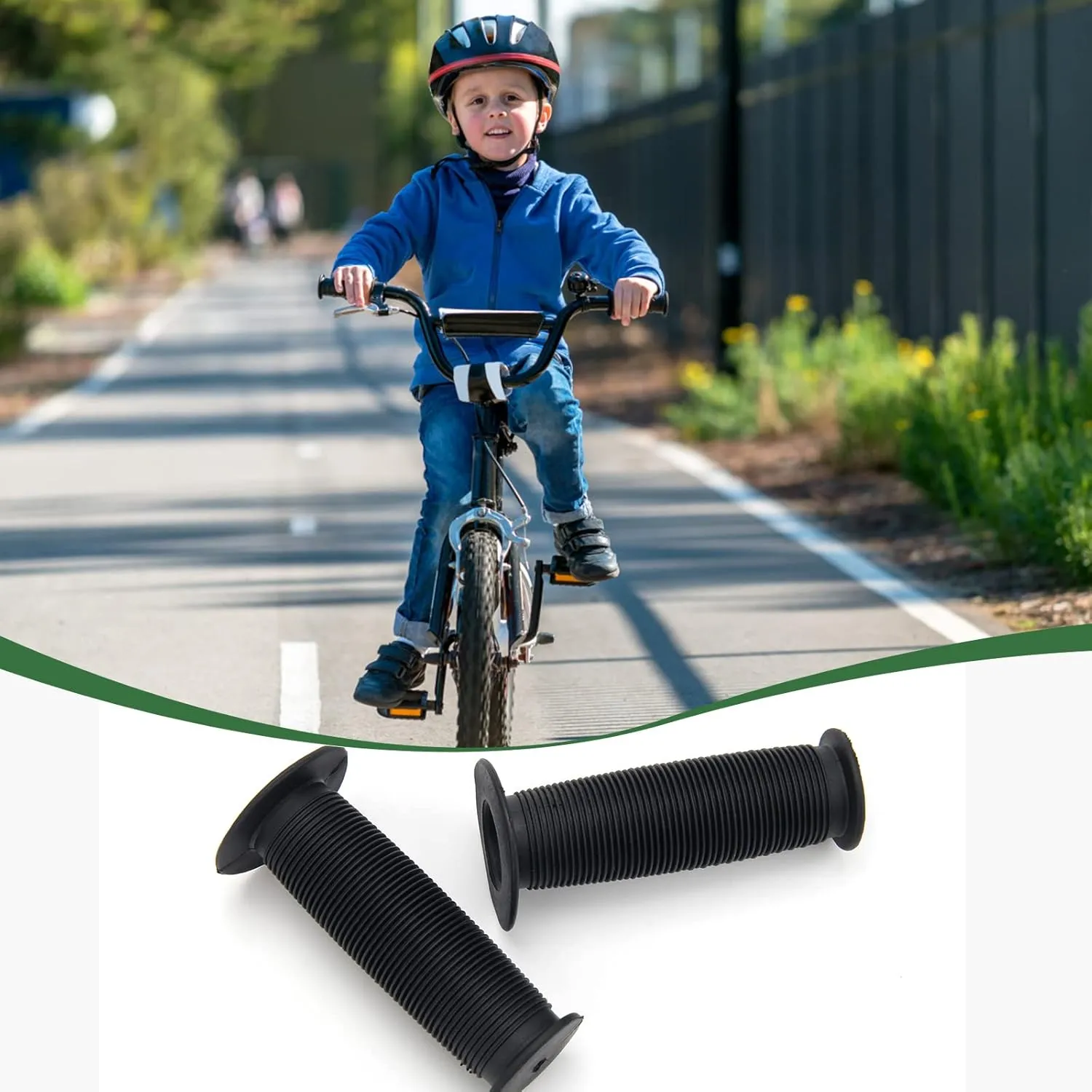 Coolrunner Mushroom Kid's Bike Grips - BMX & Toddler Bikes, Boys & Girls Compatible