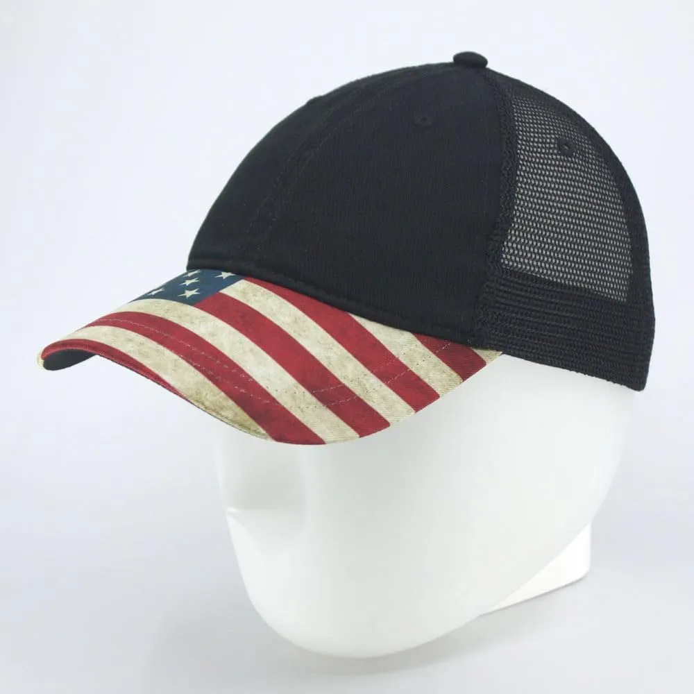 Cotton United States Flag Adjustable Baseball Cap