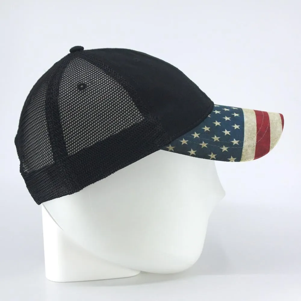 Cotton United States Flag Adjustable Baseball Cap