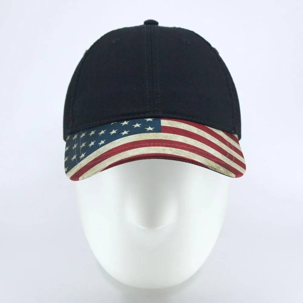 Cotton United States Flag Adjustable Baseball Cap