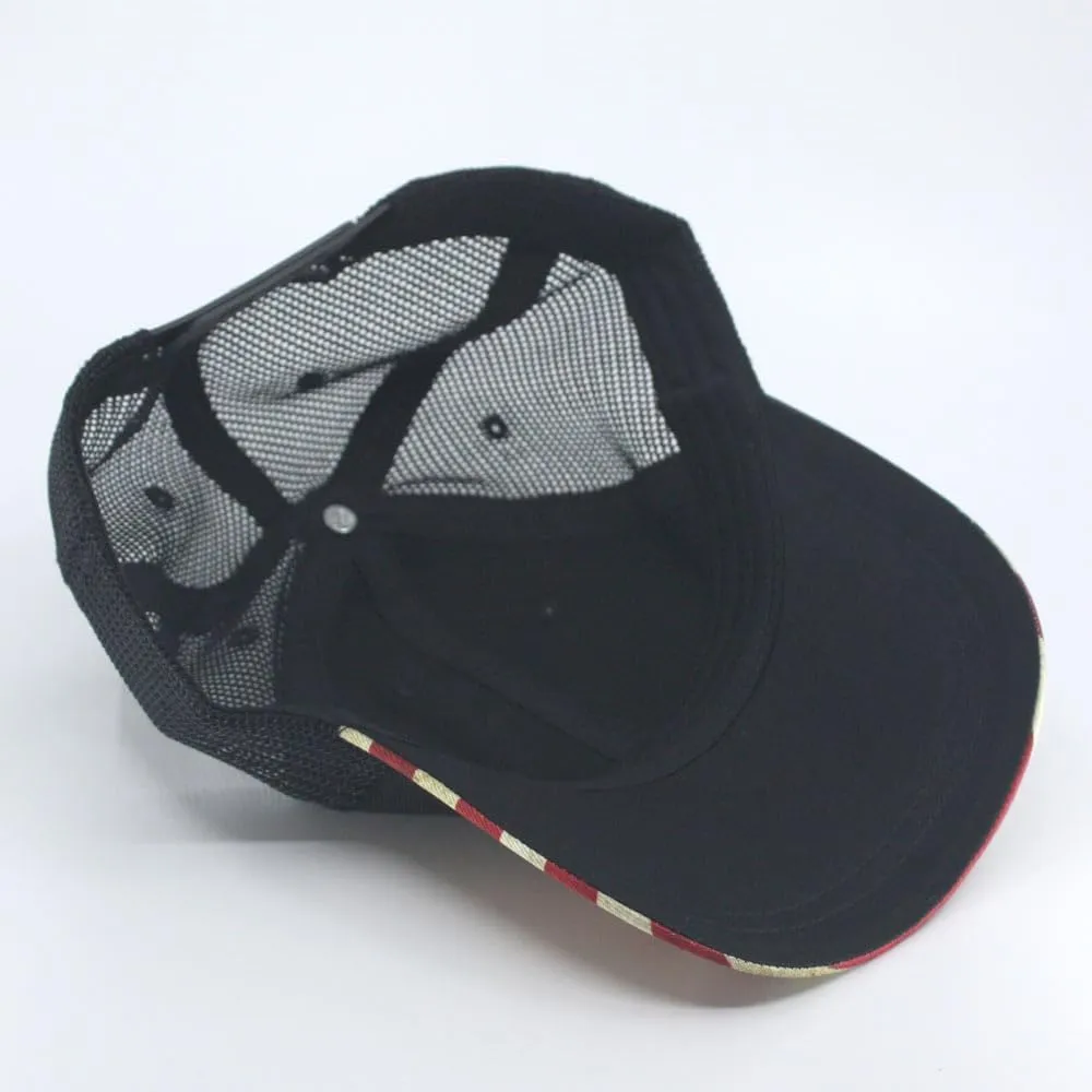 Cotton United States Flag Adjustable Baseball Cap