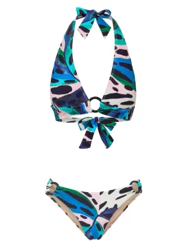 Erin Top   Ring Trim Bottom in Palm Island