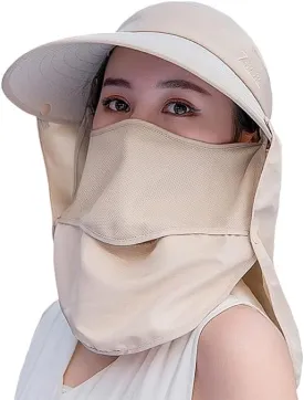 Fashion Outdoor UPF 50  UV Sun Protection Waterproof Quick Dry Breathable Face Neck Flap Cover Folding Sun Hat