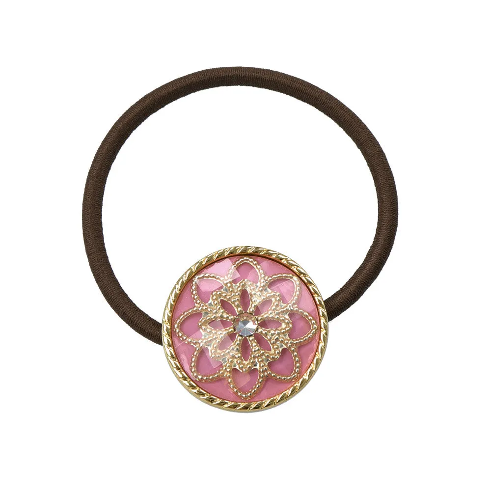 Floral Disc Hair Tie