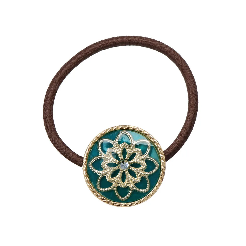 Floral Disc Hair Tie