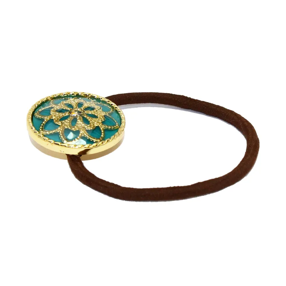 Floral Disc Hair Tie