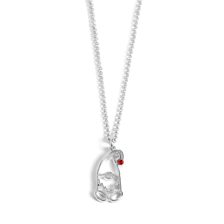 Gnome Necklace - Silver - Final Sale