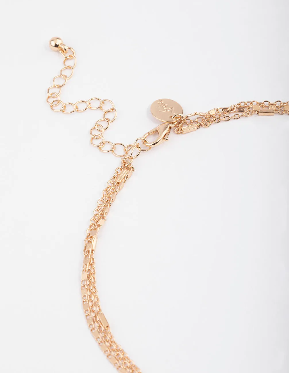 Gold Labradorite Multi Layered Necklace