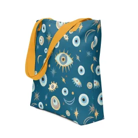 Greek Evil Eye Tote Bag