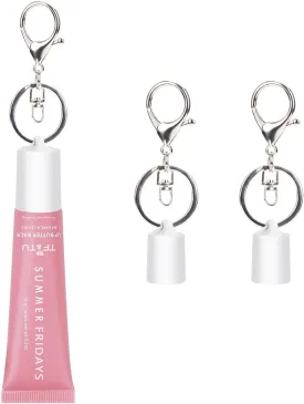 Keychain Holder for Lip Gloss Summer Fridays - Lip Balm Holder Keychain - Portable Lipgloss Case with Keyring