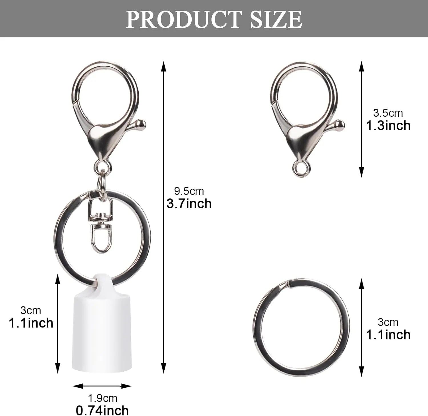 Keychain Holder for Lip Gloss Summer Fridays - Lip Balm Holder Keychain - Portable Lipgloss Case with Keyring