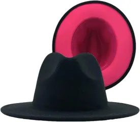 Ladies Jazz Fedora Hats Women Big Size Hat Men Wedding Vintage Party Woolen Wide Brim Cap