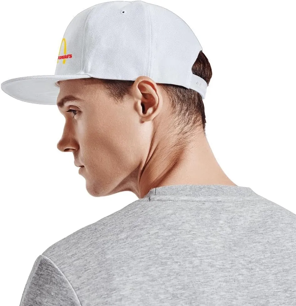 Long Flat Brim Snapback Hat for Unisex Adult Soft Outdoor Plain Baseball Cap Womens Mens Adjustable Golf Tennis Sun Hat