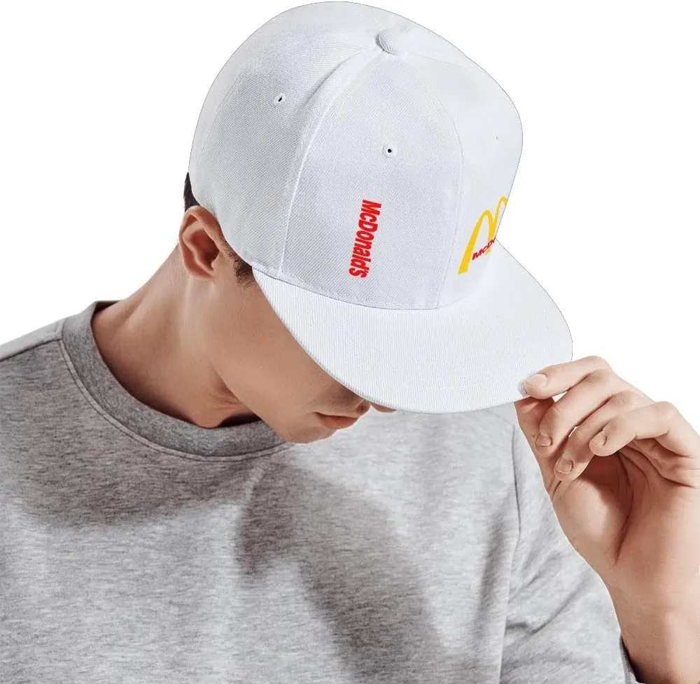 Long Flat Brim Snapback Hat for Unisex Adult Soft Outdoor Plain Baseball Cap Womens Mens Adjustable Golf Tennis Sun Hat