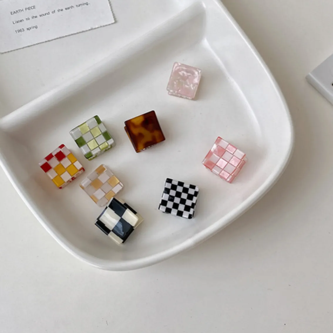 LoveLina | Mini Square Hair Claw, Hair Clips (DIDI-ASSORTED) | Assorted