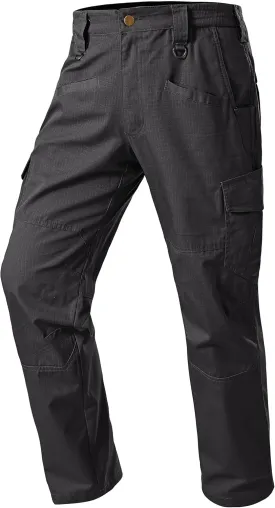 Mens Work Pants Cargo Tactical Construction Ripstop Waterproof Lightweight Outdoor Hiking Pants with Pockets