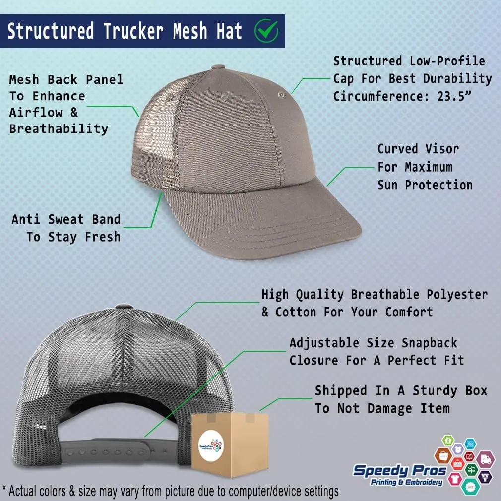 Mesh Trucker Hat Baseball Cap Custom Personalized Text Dad Hats for Men & Women