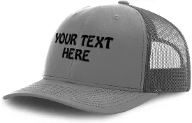 Mesh Trucker Hat Baseball Cap Custom Personalized Text Dad Hats for Men & Women