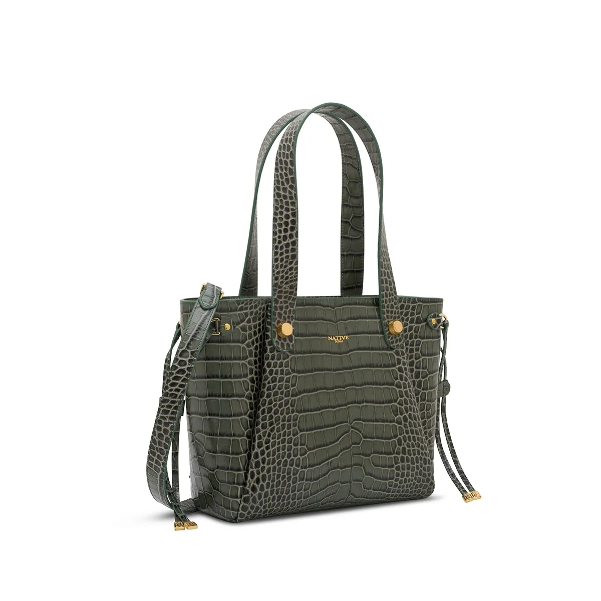 Ms Camilla in Croc Print Oliva