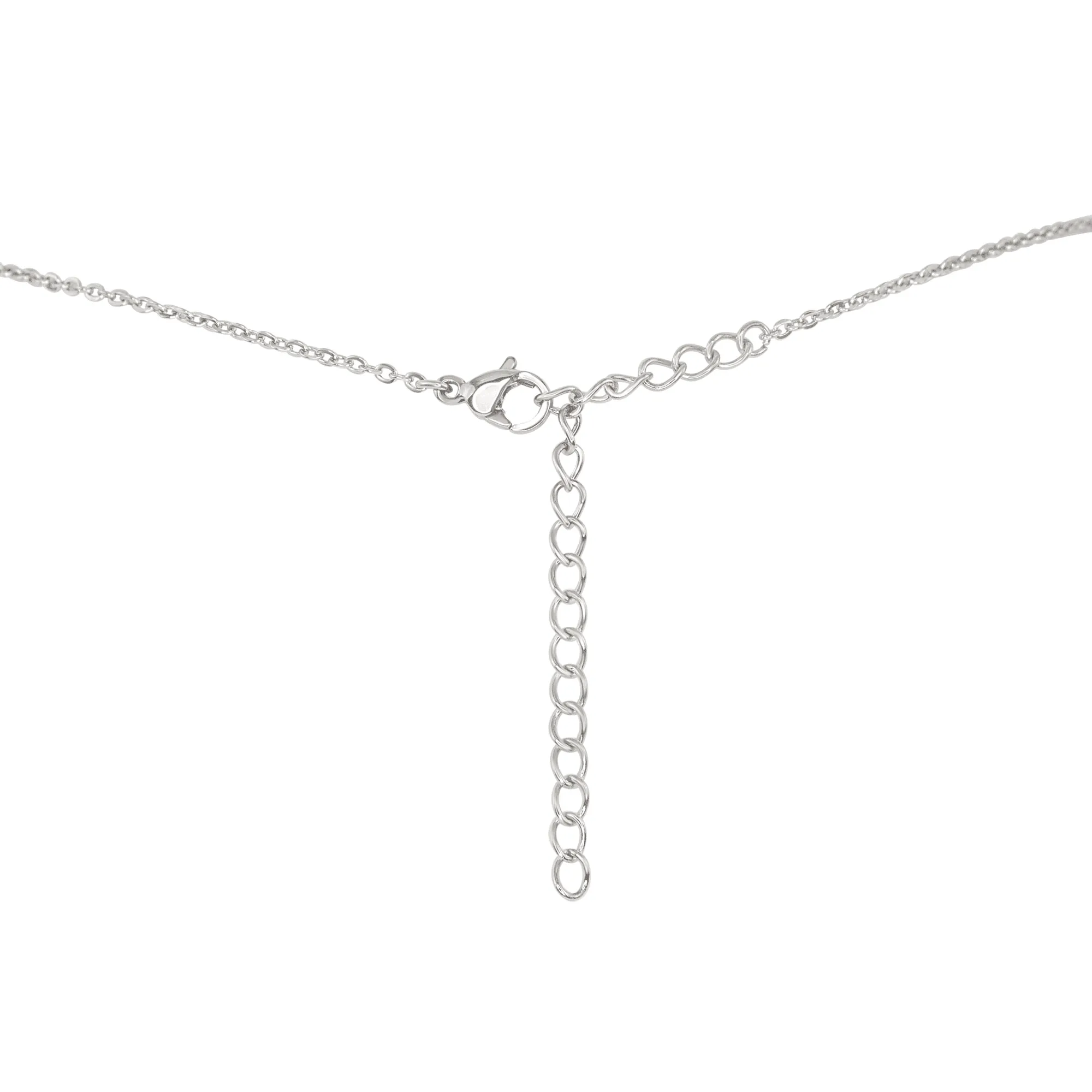 Obsidian Chip Bead Bar Necklace