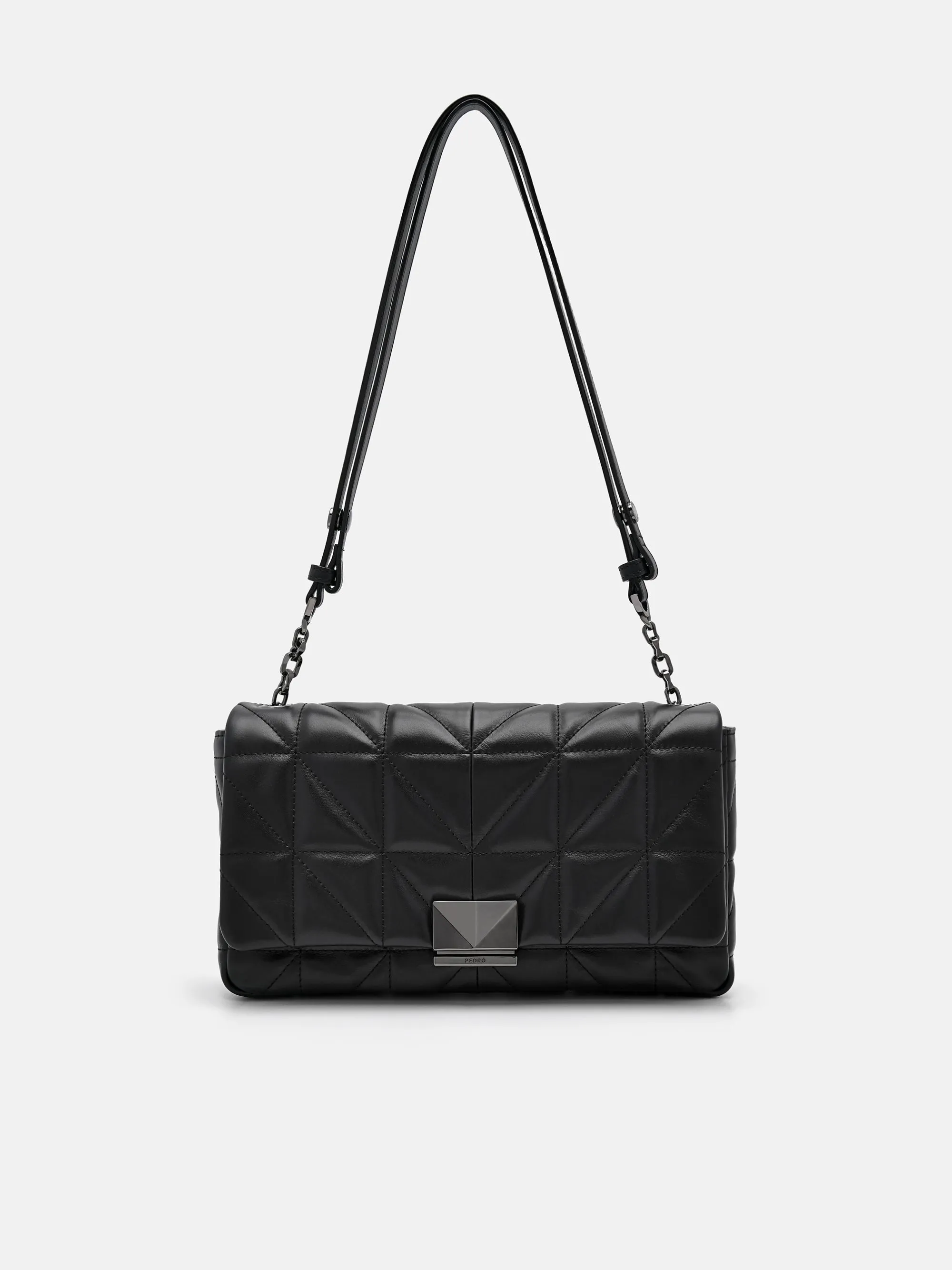 PEDRO Studio Leather Shoulder Bag in Pixel