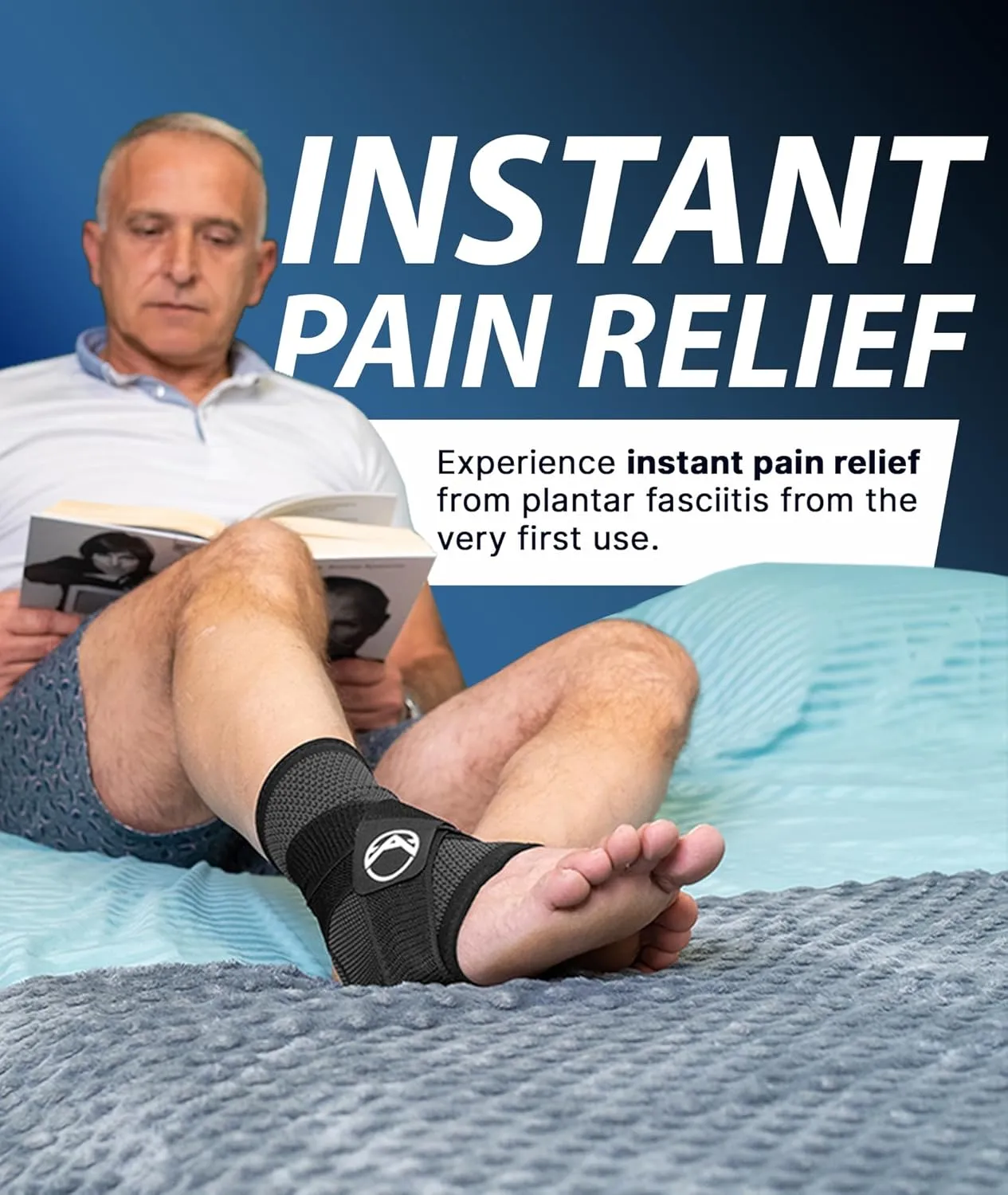 Plantar Fasciitis Sleeve - Plantar Fasciitis Relief, Plantar Fasciitis Socks, Ankle Compression Sleeve, Ankle Support for Women, Plantar Fasciitis Brace, Ankle Sleeve, Ankle Support Men