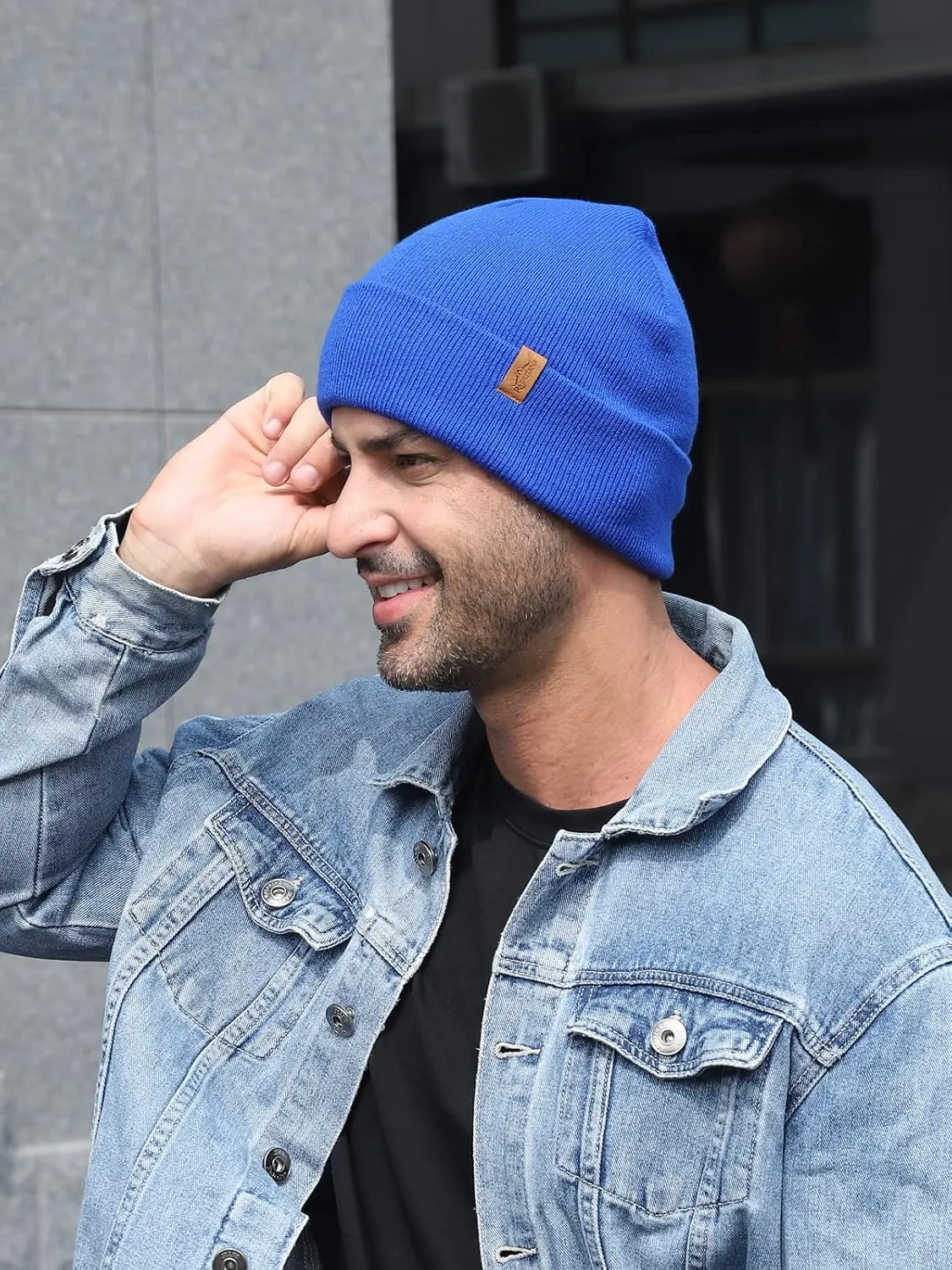 Rajputana 1 & 2 Packs Unisex Knit Winter Beanie Hats Cap Set for Men and Women