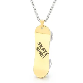 Rocking Street Style Men's Titanium Steel Scooter Pendant Necklace