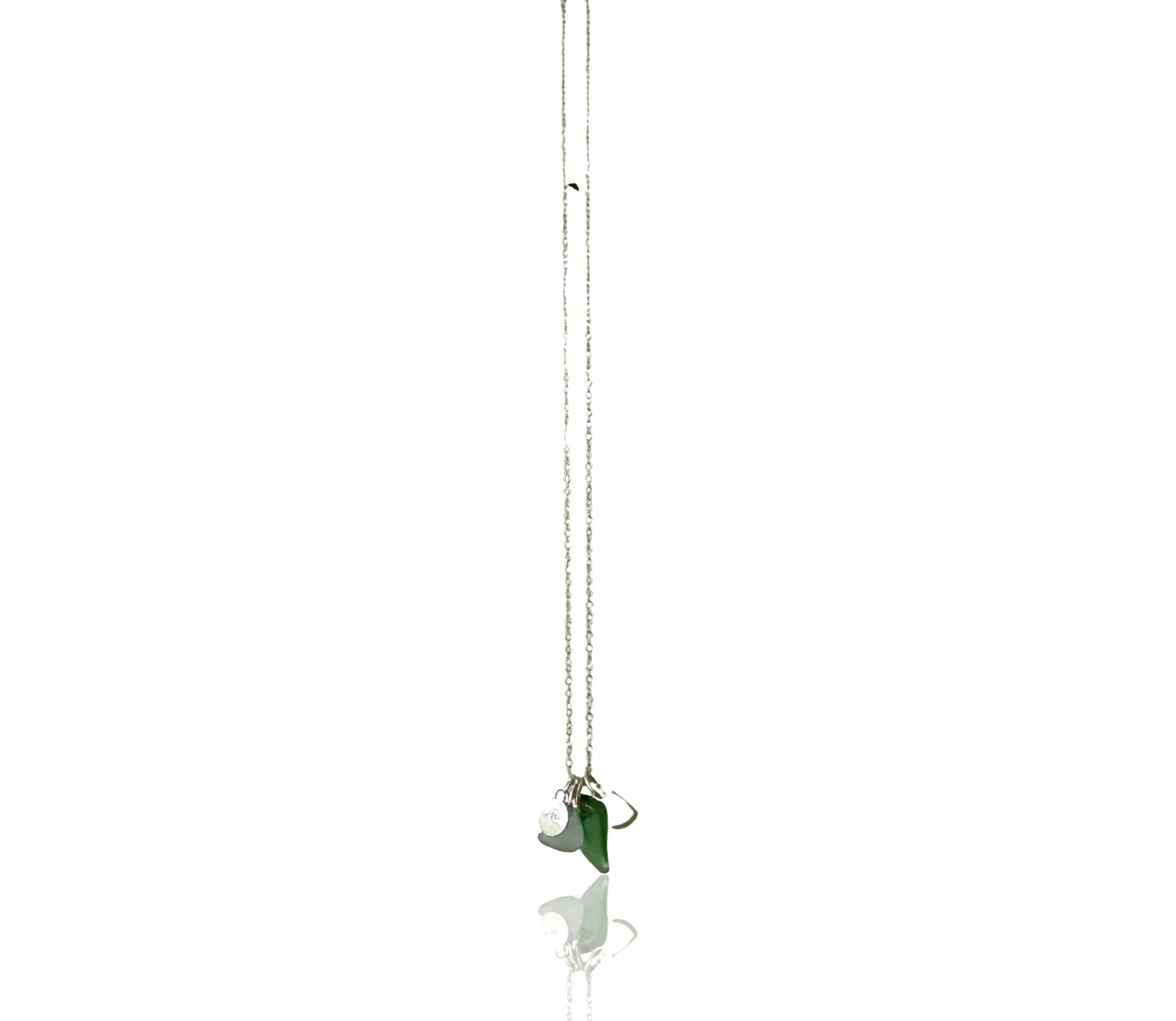 Sea Glass Cluster Necklace