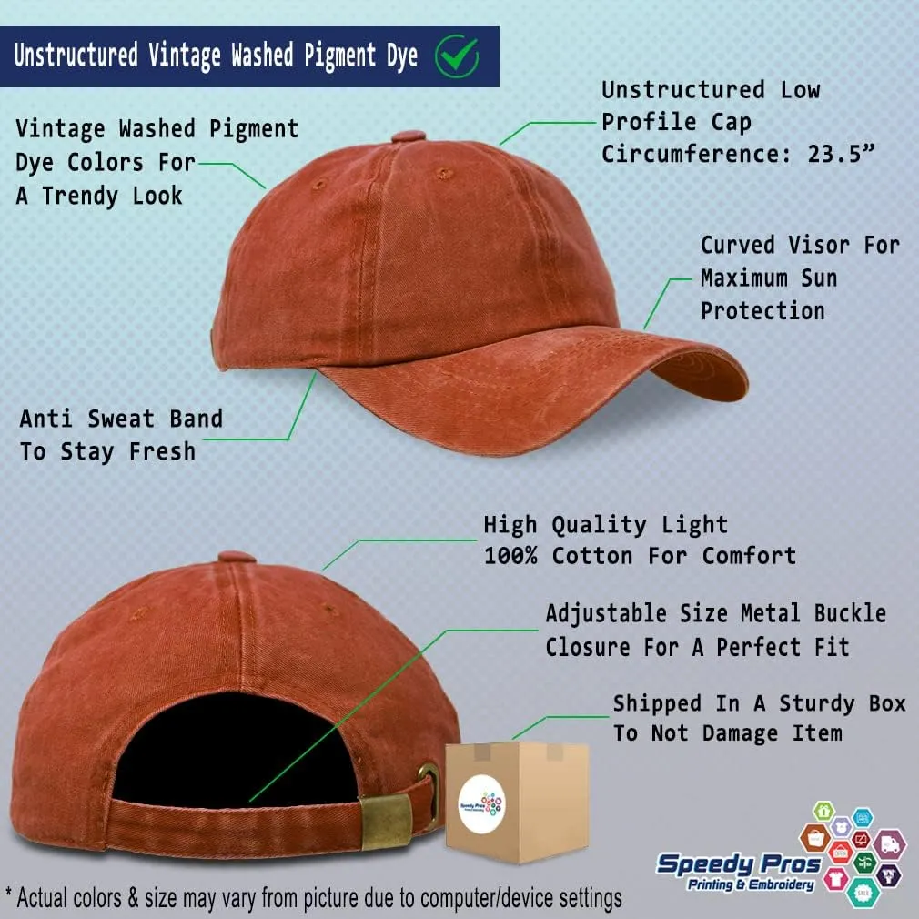 Soft Washed Baseball Cap Custom Personalized Text Dad Hats for Men & Women