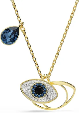 Swarovski Symbolica Pendant, Evil Eye, Blue, Gold-Tone Finished