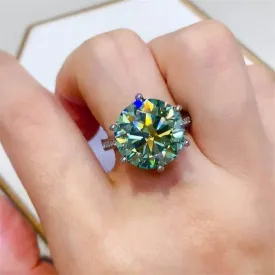 Timeless 10 Carat Moissanite Ring in Luxury Fashion for Woman