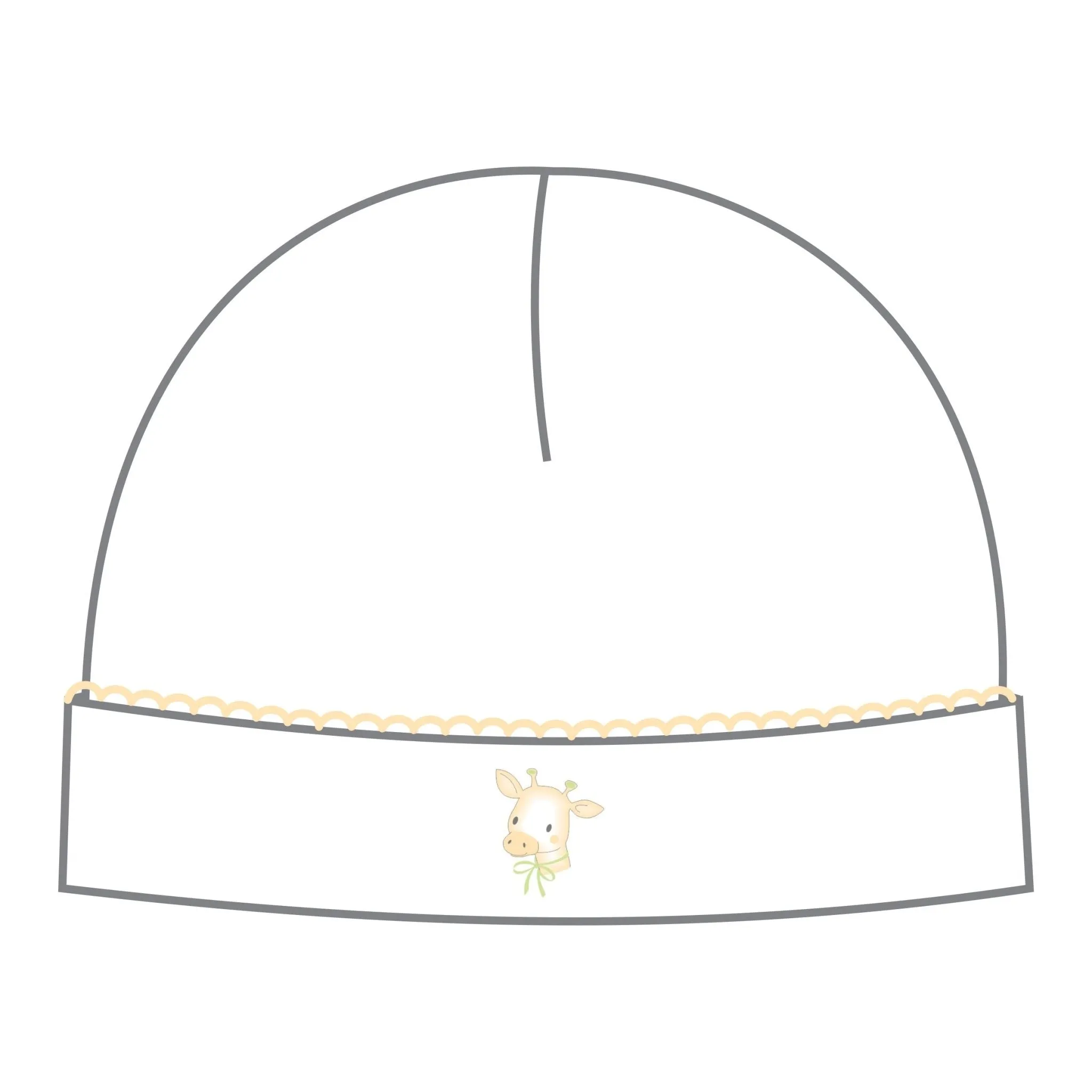 Vintage Giraffe Hat - Yellow