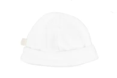 White Velour Pull On Hat