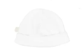 White Velour Pull On Hat