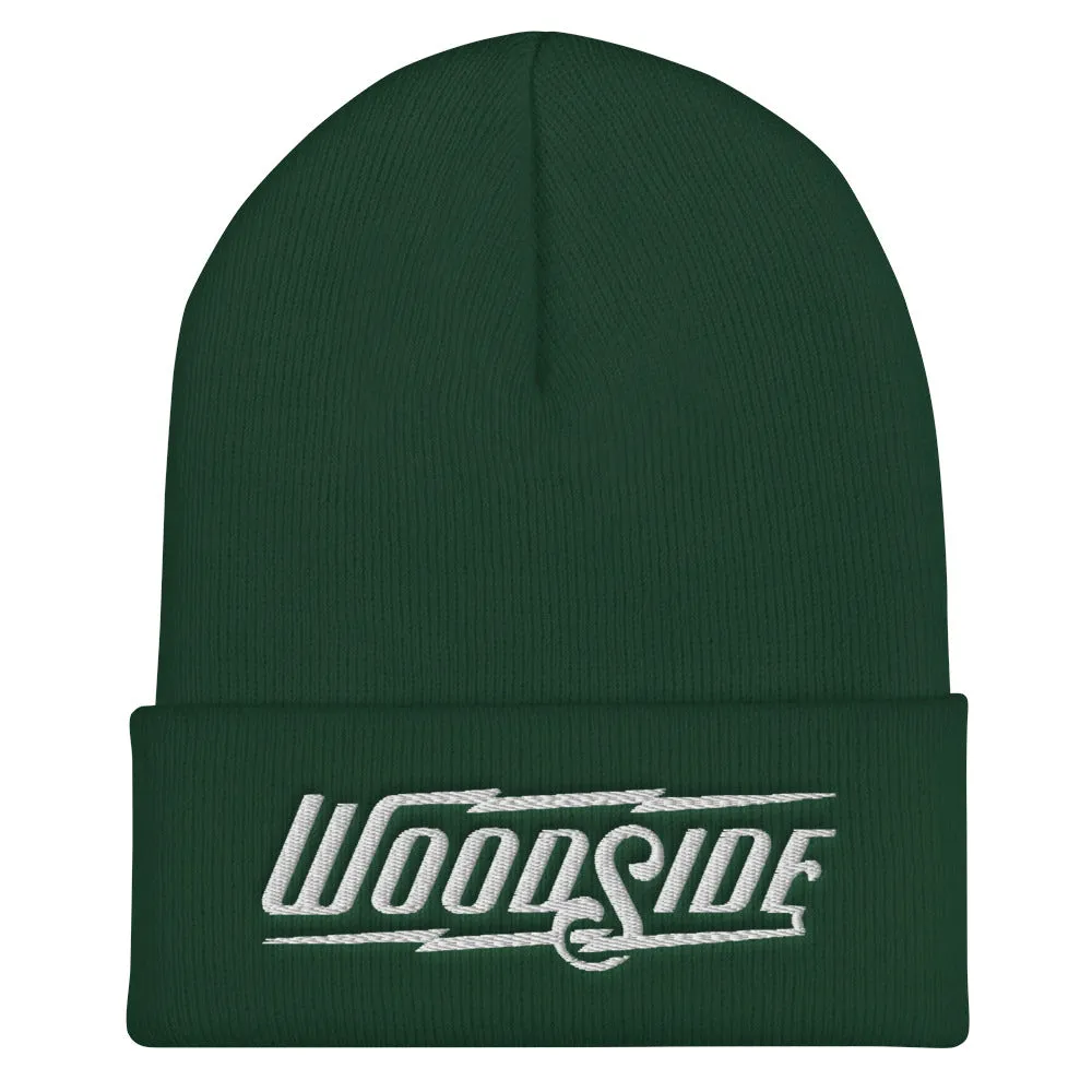 Woodside Embroidered Beanie (white thread)