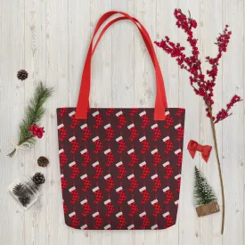 XMAS boots - festive tote bag