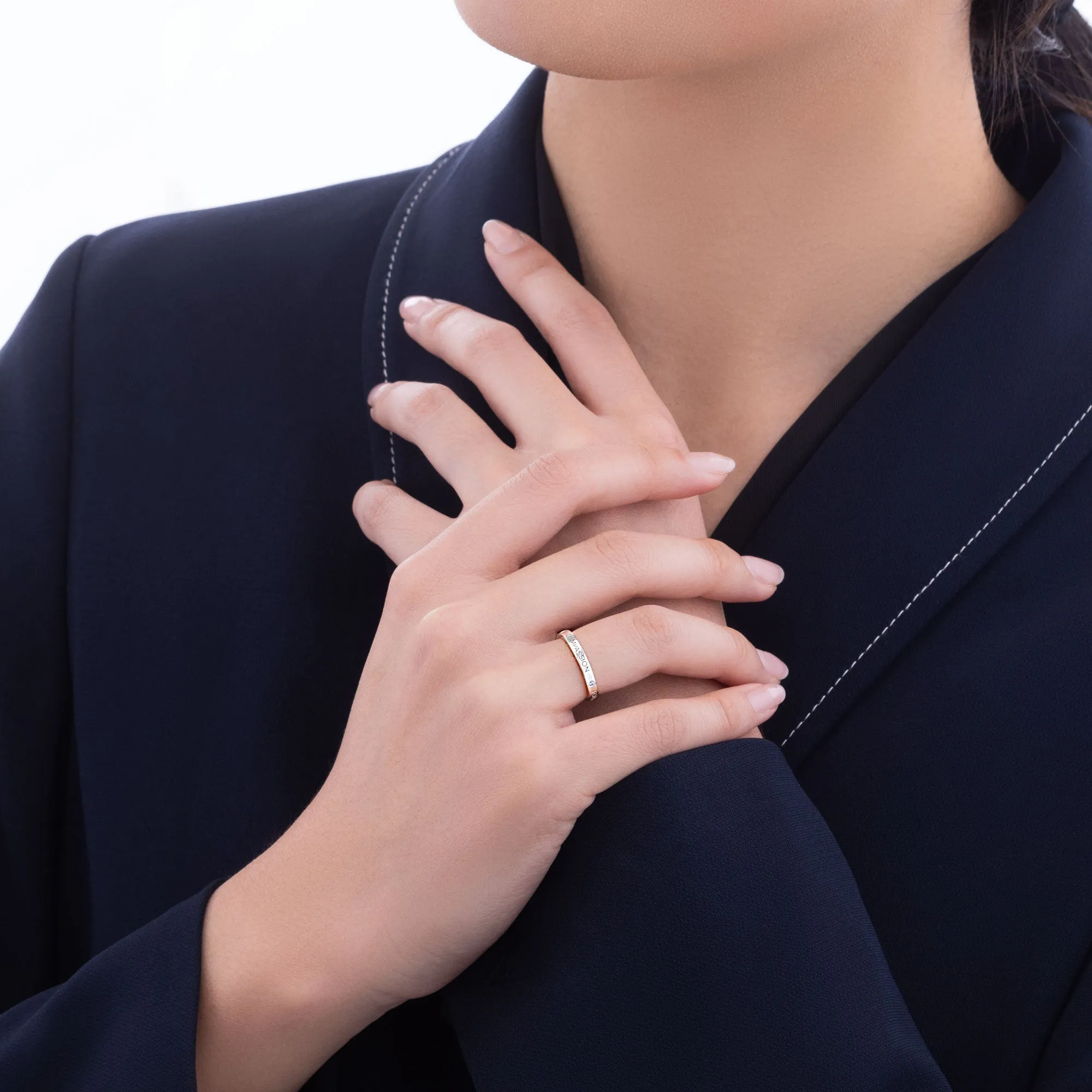 Zhen Shan Ren Timeless Bliss Ring 14kt White Gold, 2.5mm wide